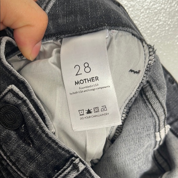 MOTHER Women's Gray Straight Leg Jeans - Picture 8 of 9